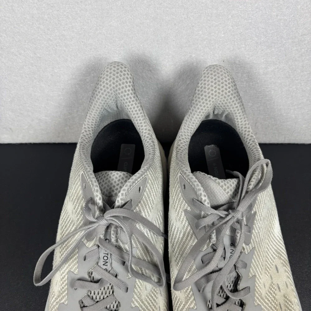Hoka One One Clifton 9 Harbor Mist Gray Mens 14 D Running Shoes 1127895 HMBC